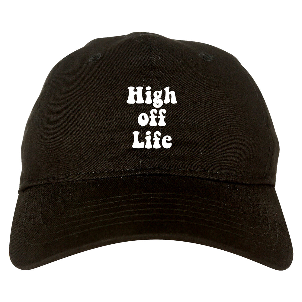 High Off Life Mens Dad Hat Baseball Cap Black
