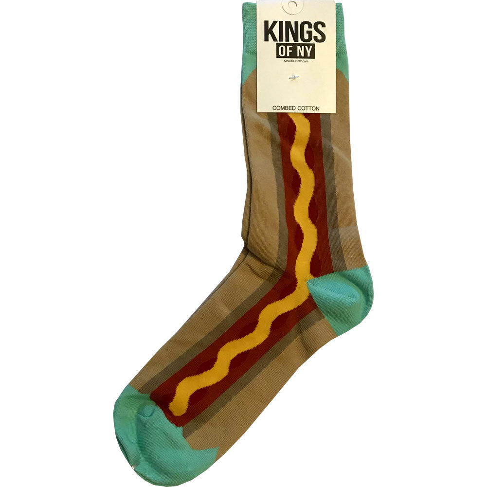 Hot Dog In Bun Food Foodie Funny Mens Cotton Socks