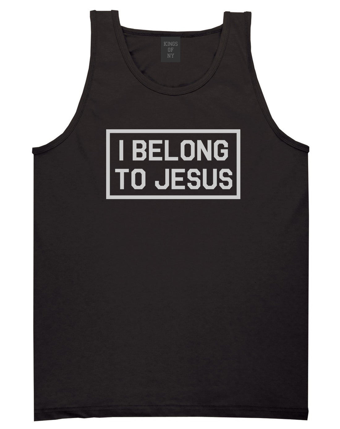 I Belong To Jesus Mens Tank Top Shirt Black