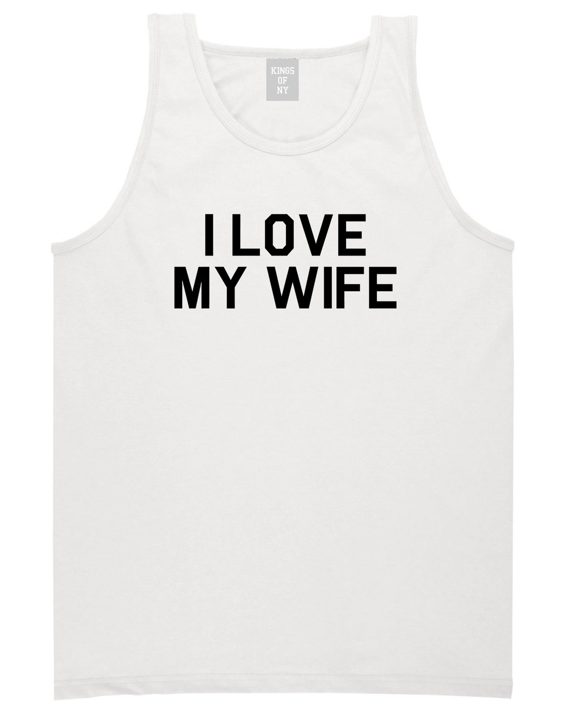 I Love My Wife Gift Mens Tank Top Shirt White