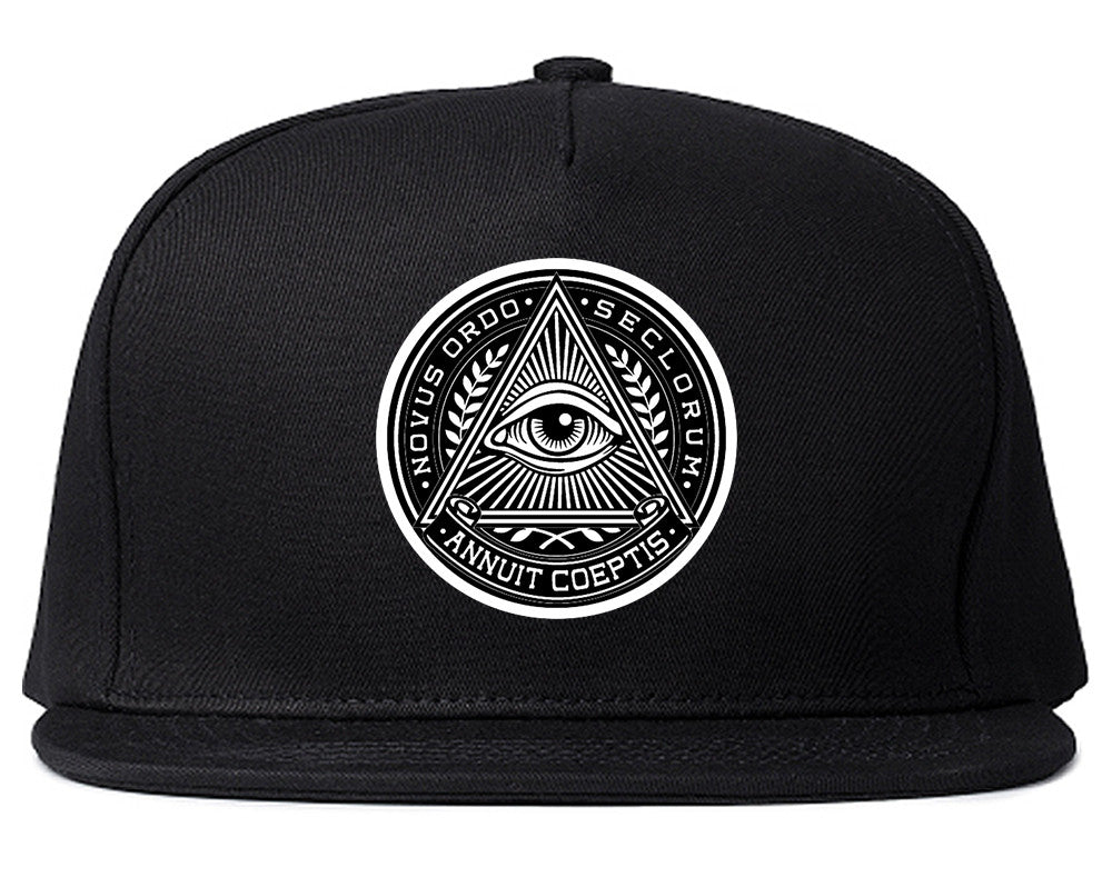 Illuminati Eye Triangle Snapback Hat