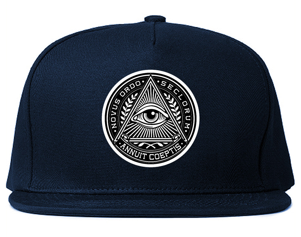 Illuminati Eye Triangle Snapback Hat