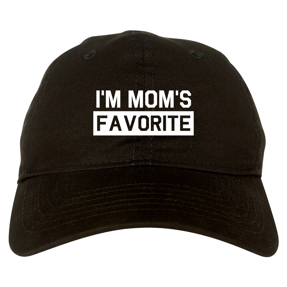 Im Moms Favorite Funny Son Mens Dad Hat Black