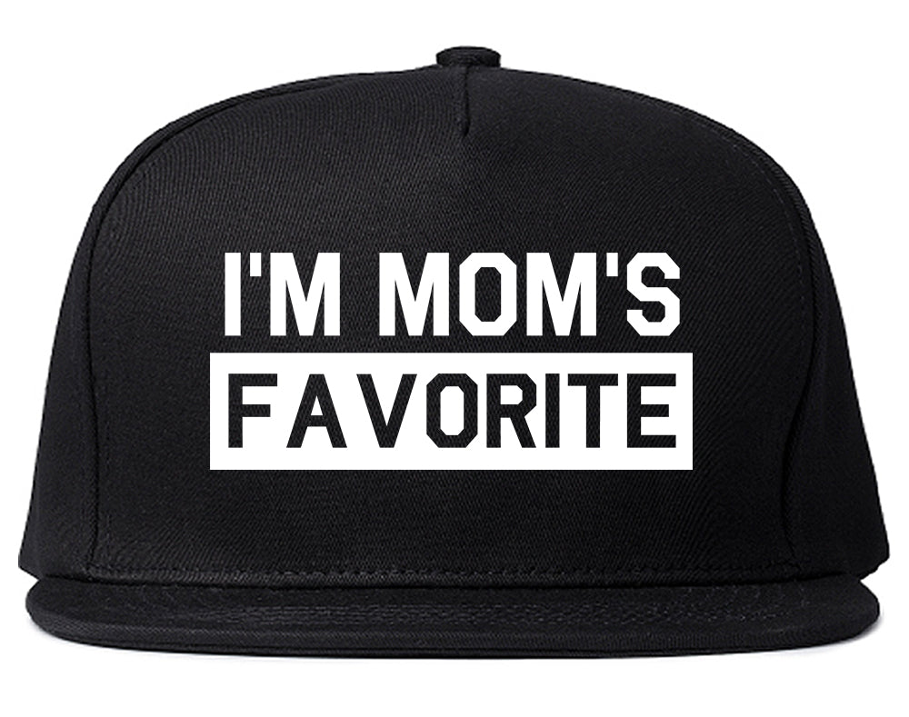 Im Moms Favorite Funny Son Mens Snapback Hat Black