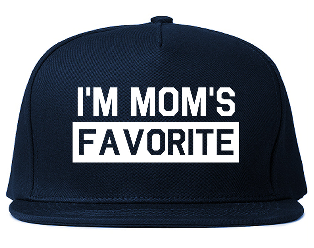 Im Moms Favorite Funny Son Mens Snapback Hat Navy Blue