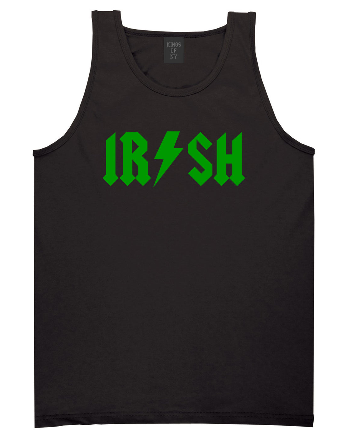 Irish Rockstar Funny Band Logo Mens Tank Top T-Shirt Black