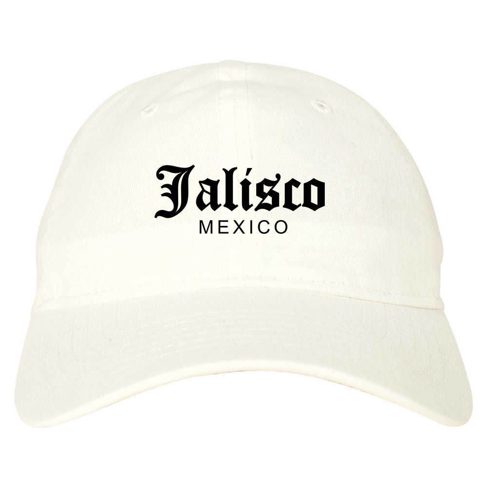Jalisco Mexico Mens Dad Hat Baseball Cap White