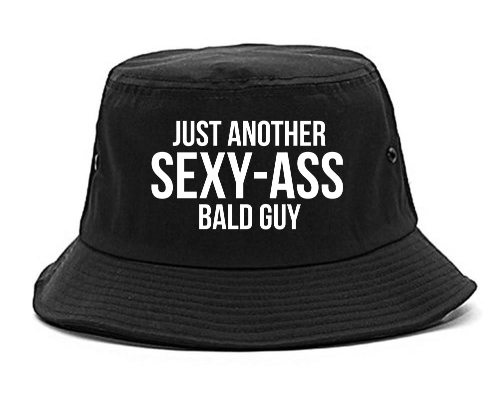 Just Another Sexy Bald Guy Funny Dad Mens Bucket Hat Black