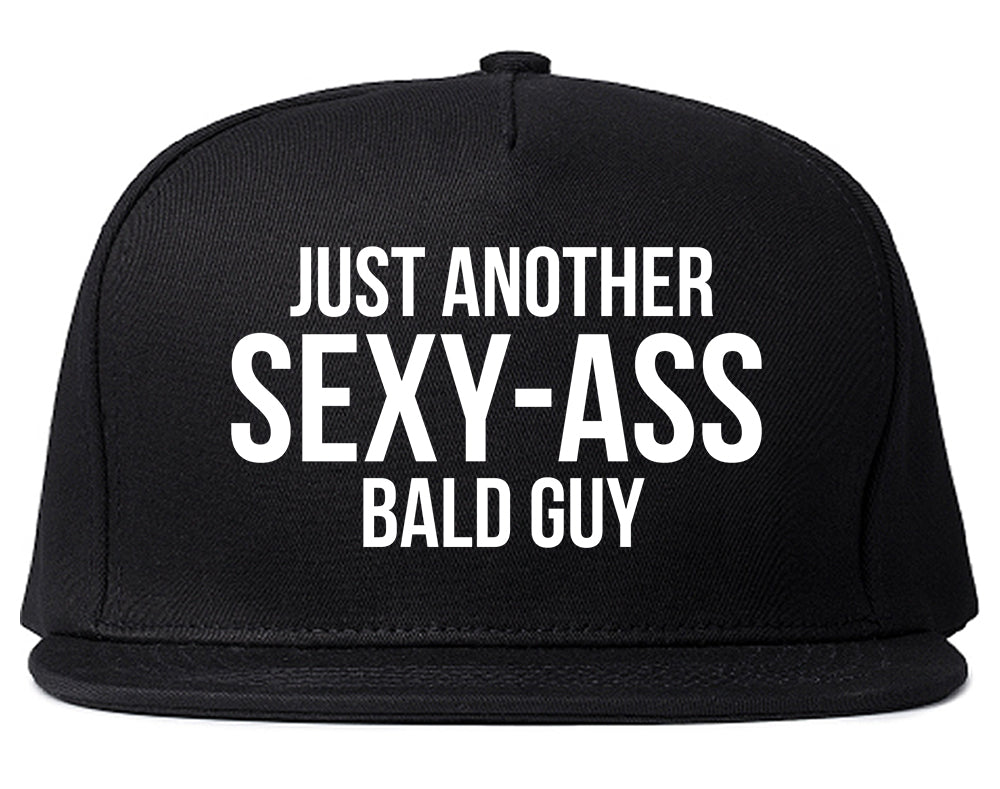 Just Another Sexy Bald Guy Funny Dad Mens Snapback Hat Black