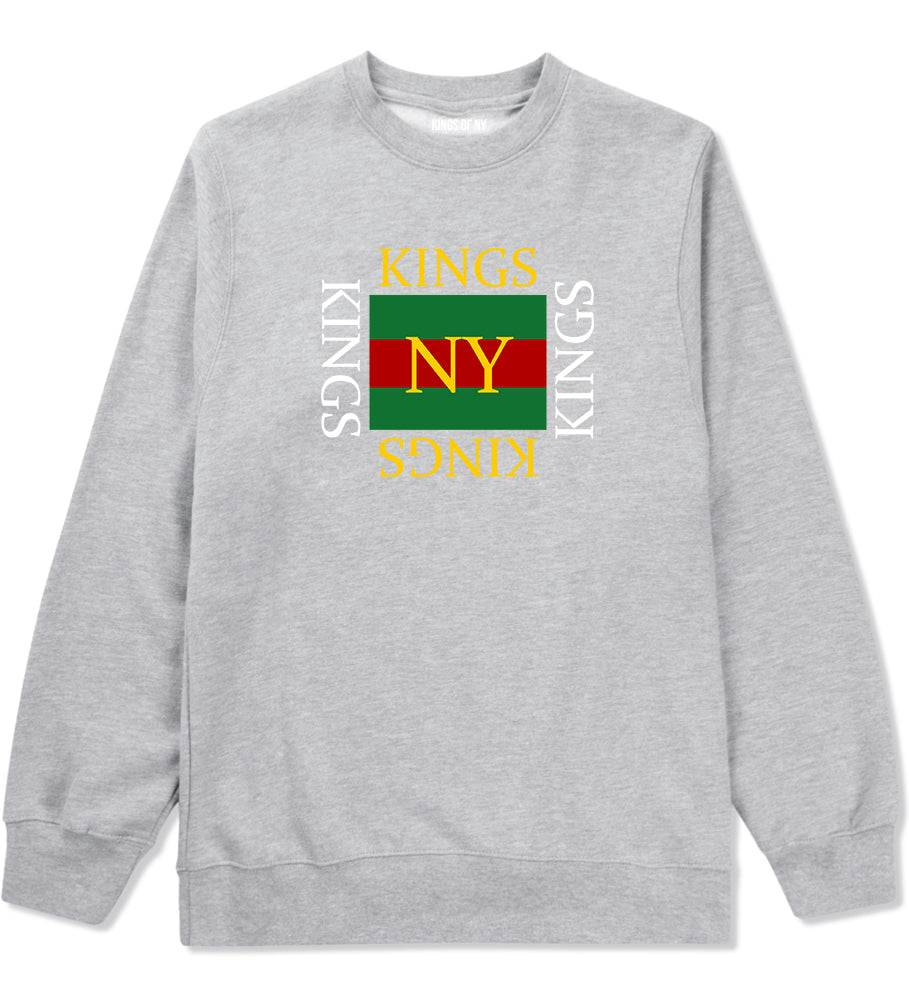 KINGS Bootleg High Fashion Crewneck Sweatshirt in Grey