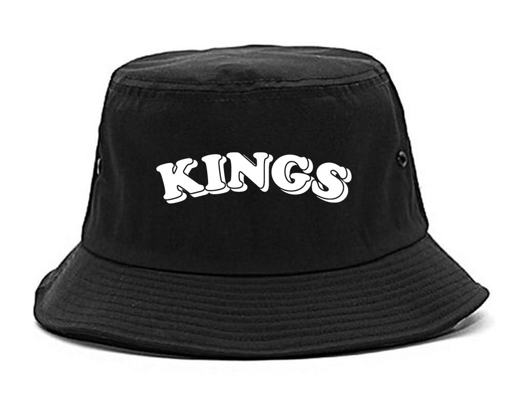 KINGS Bubble Letters Bucket Hat in Black