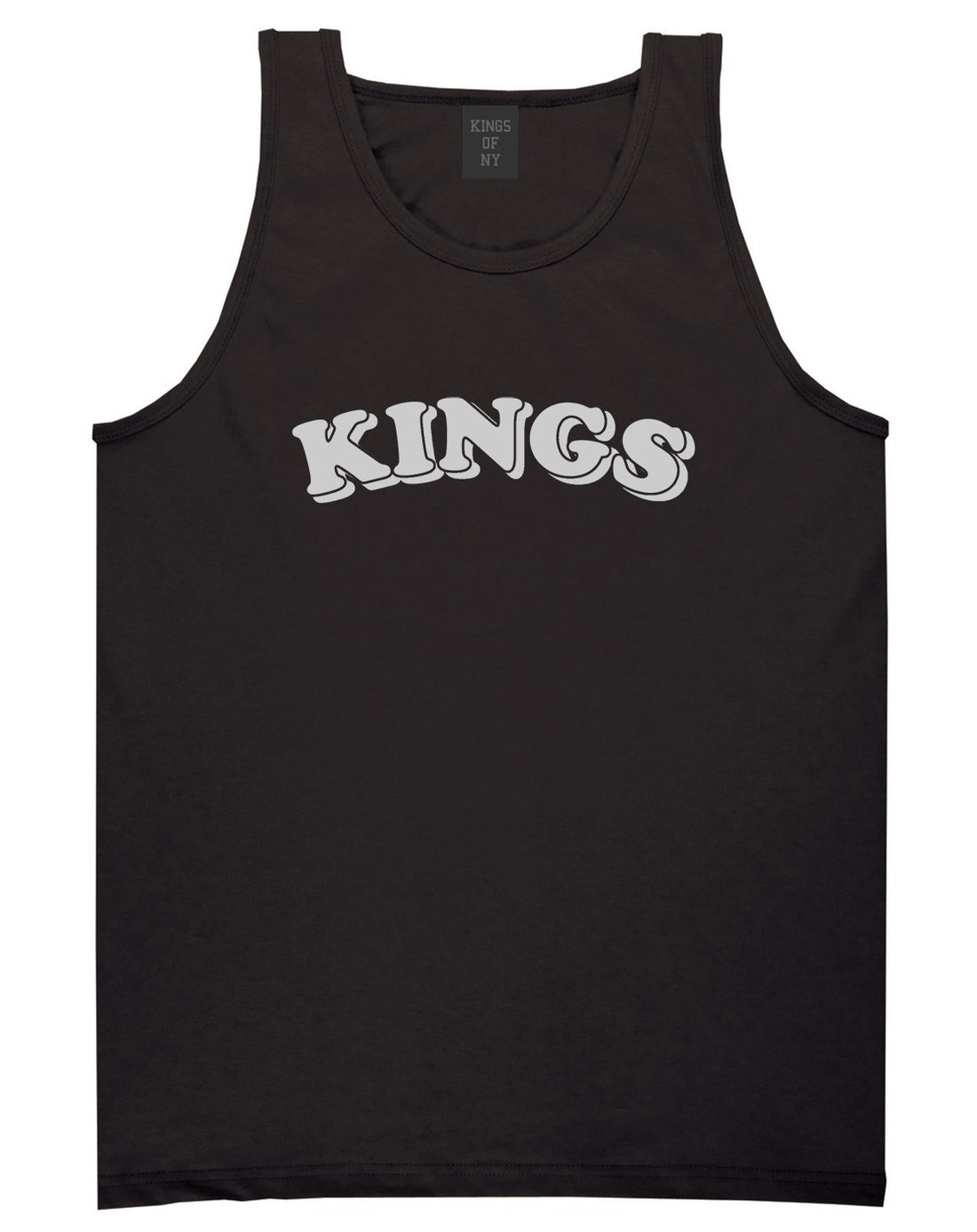 KINGS Bubble Letters Tank Top in Black