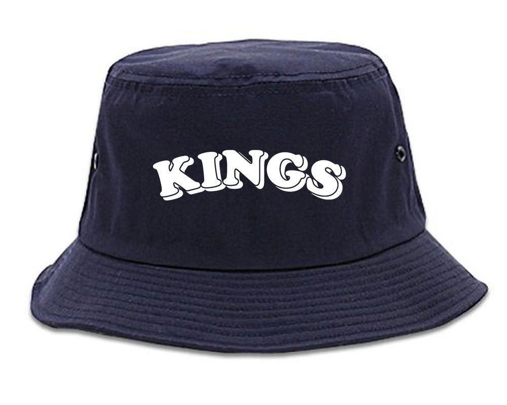 KINGS Bubble Letters Bucket Hat in Blue