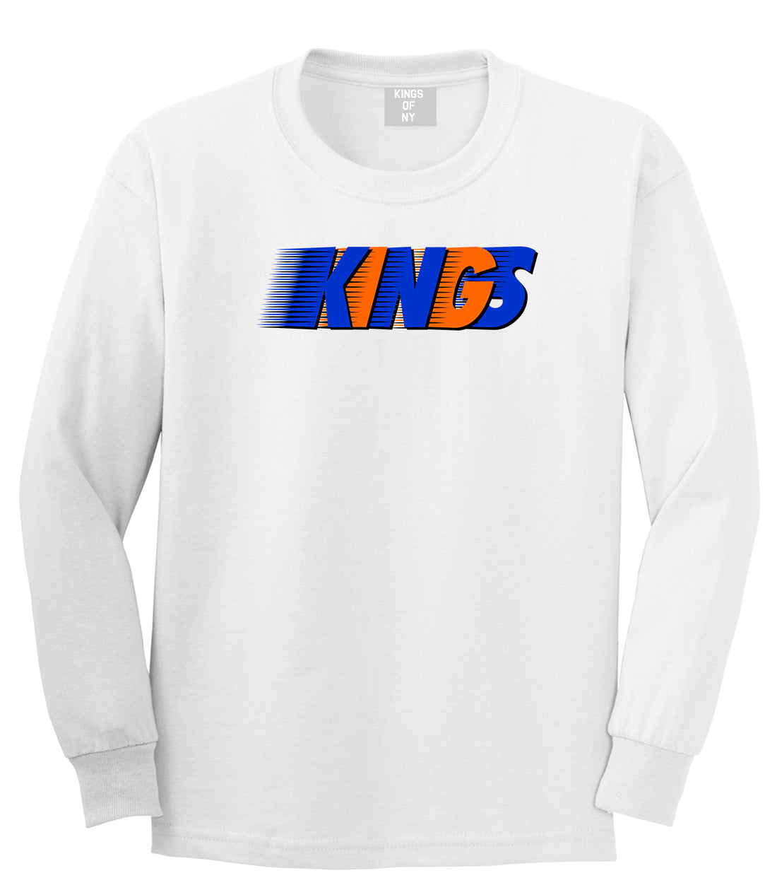 KINGS NY Colors Long Sleeve T-Shirt in White