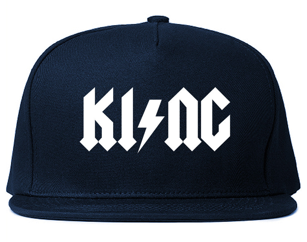 KI NG Music Parody Snapback Hat Cap in Blue