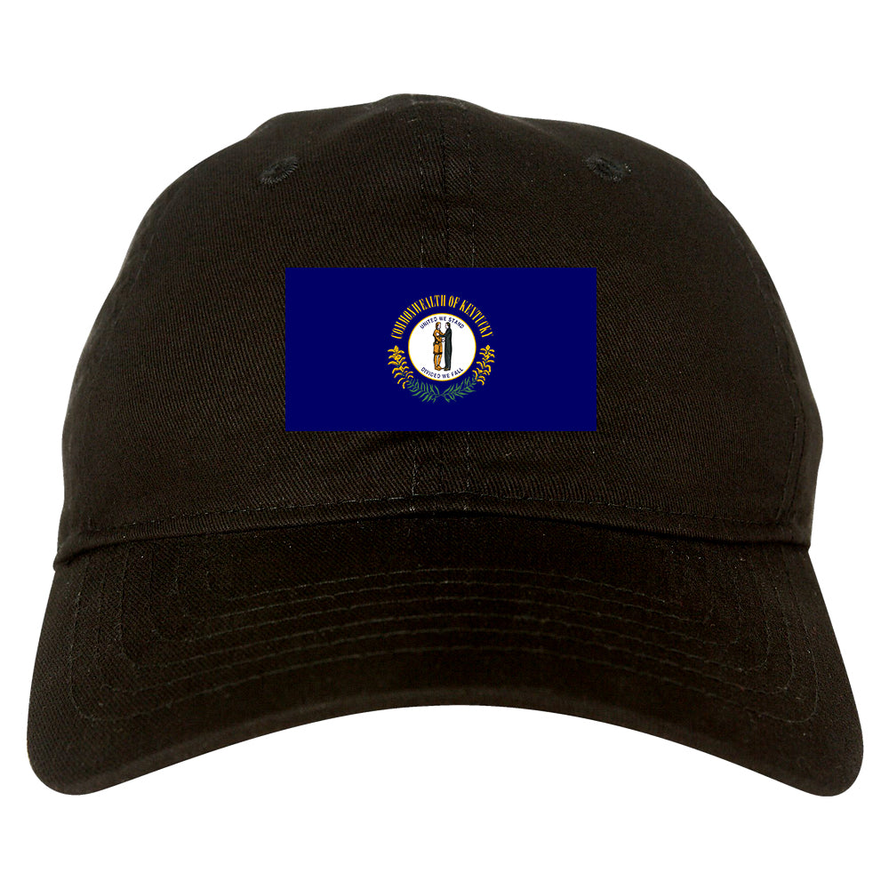 Kentucky State Flag KY Chest Mens Dad Hat Black