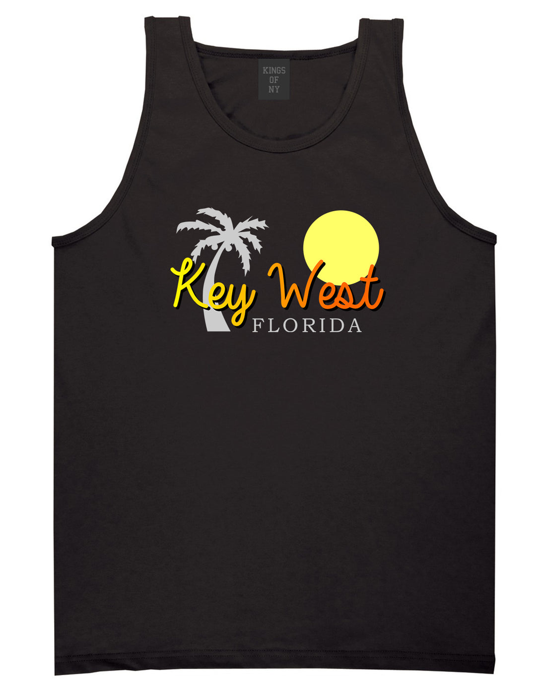 Key West Florida Vacation Mens Tank Top Shirt Black