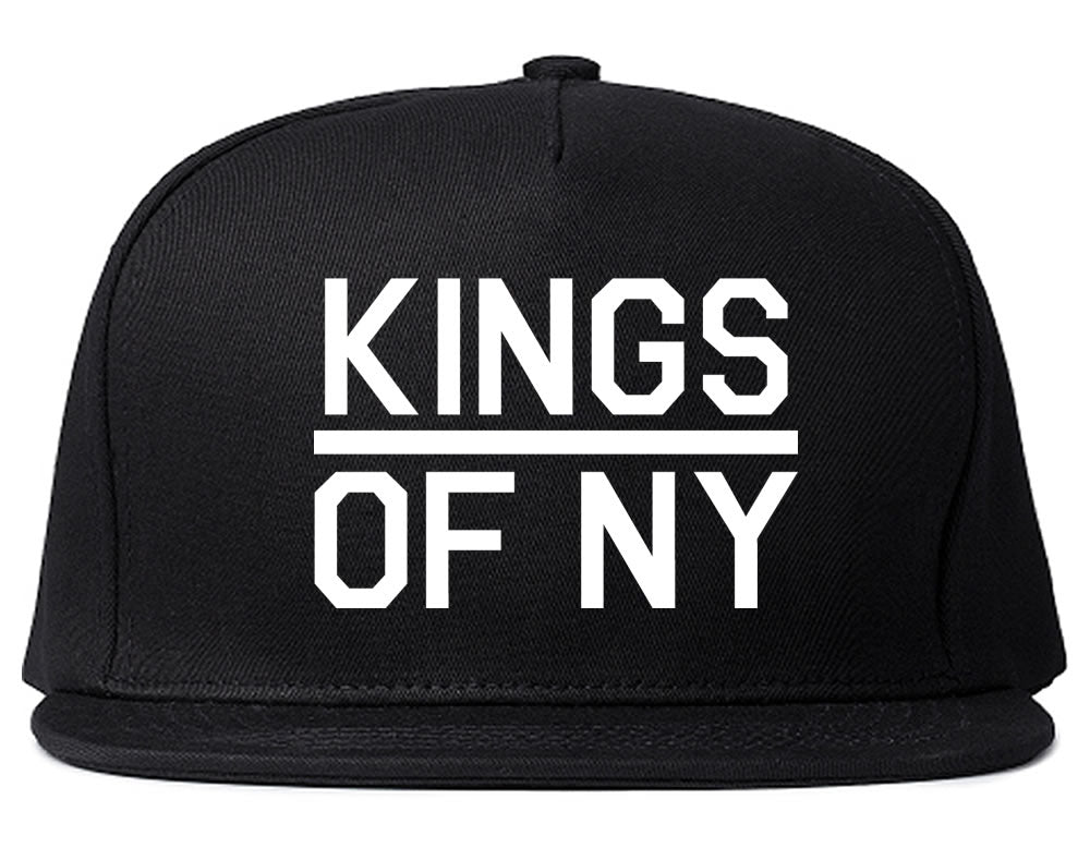 Kings Of NY Classic Chest Logo Mens Snapback Hat Black