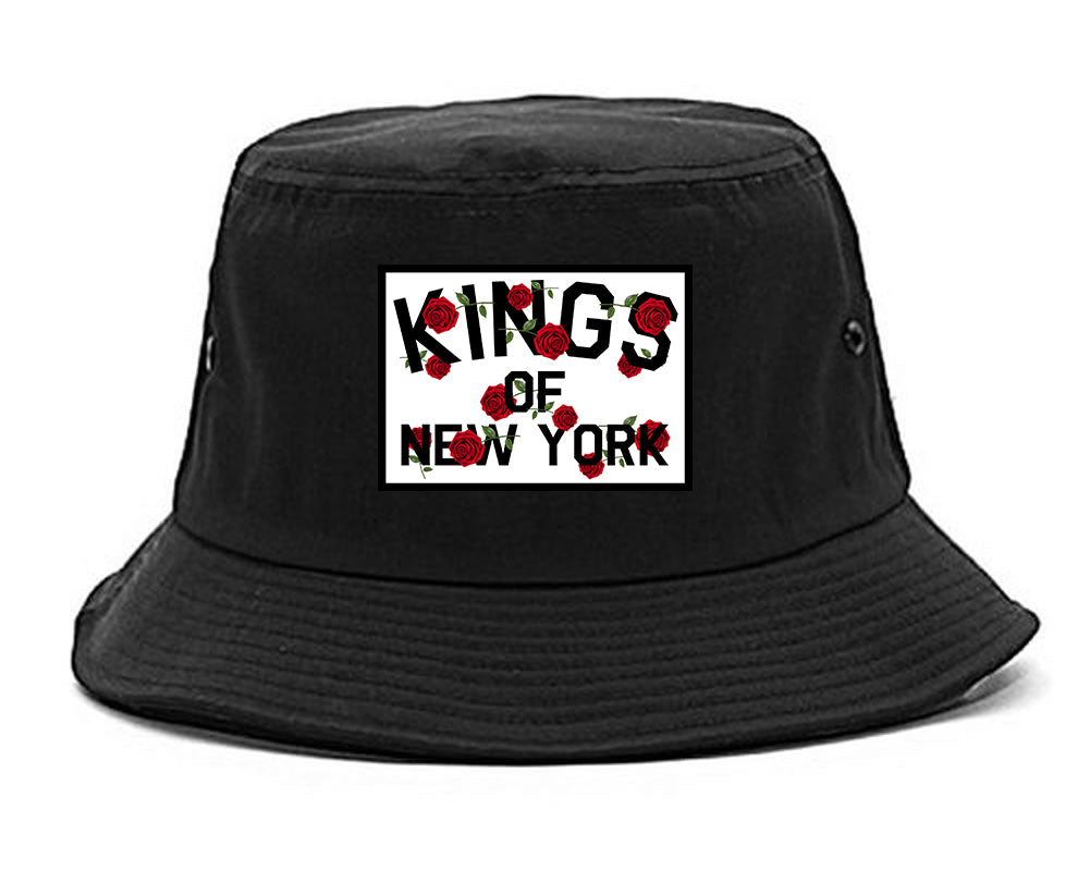 Kings Of New York Rose Garland Black Bucket Hat