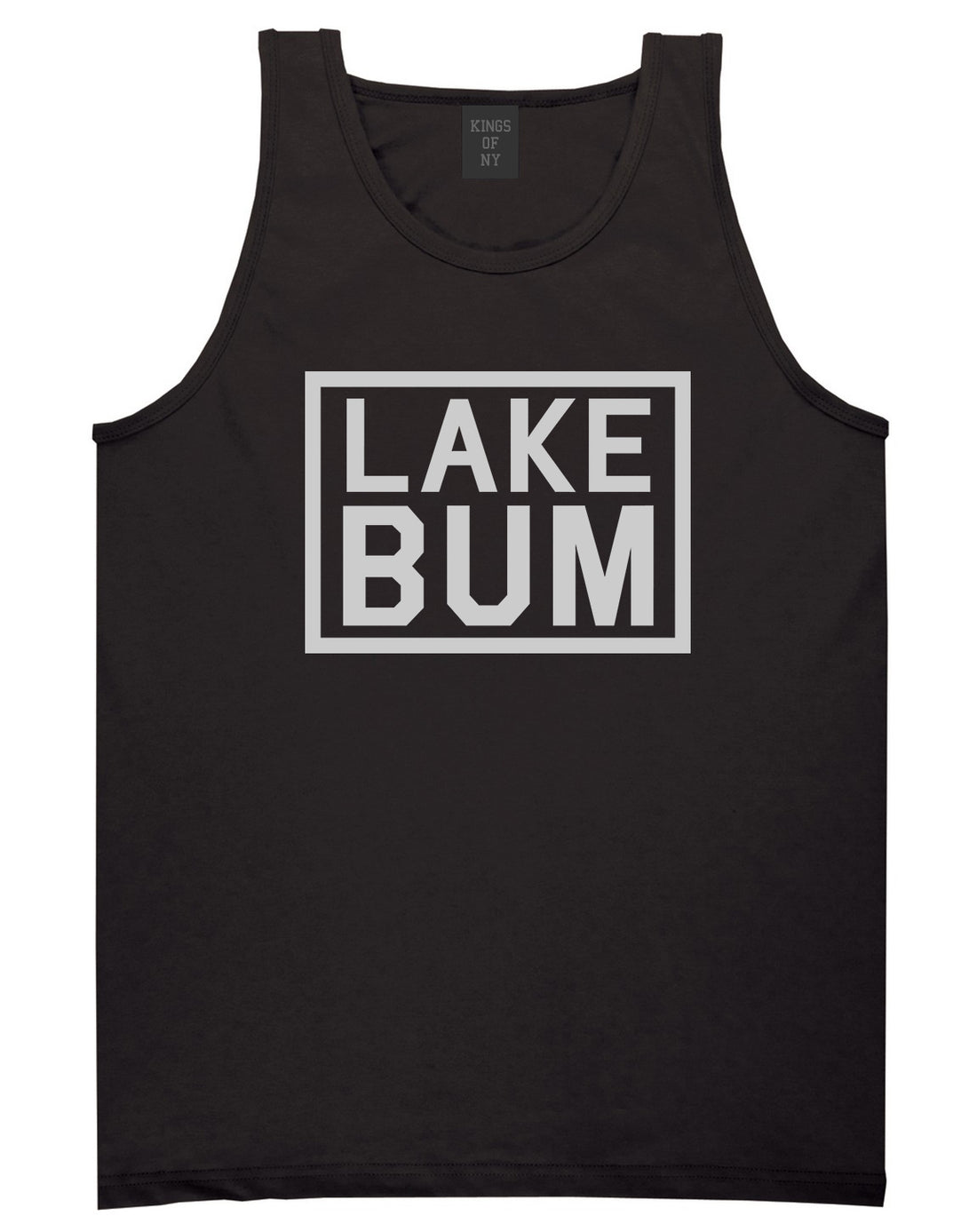 Lake Bum Box Mens Tank Top Shirt Black