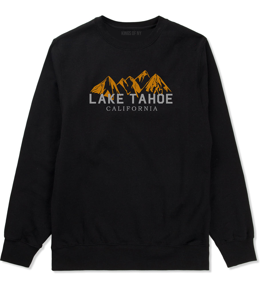 Lake Tahoe California Mountains Mens Crewneck Sweatshirt Black