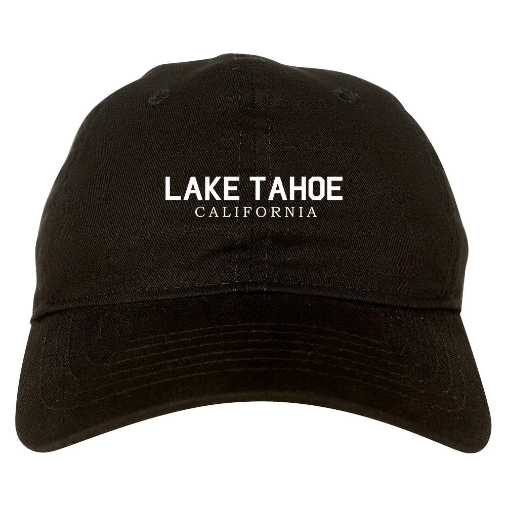 Lake Tahoe California Mountains Mens Dad Hat Baseball Cap Black
