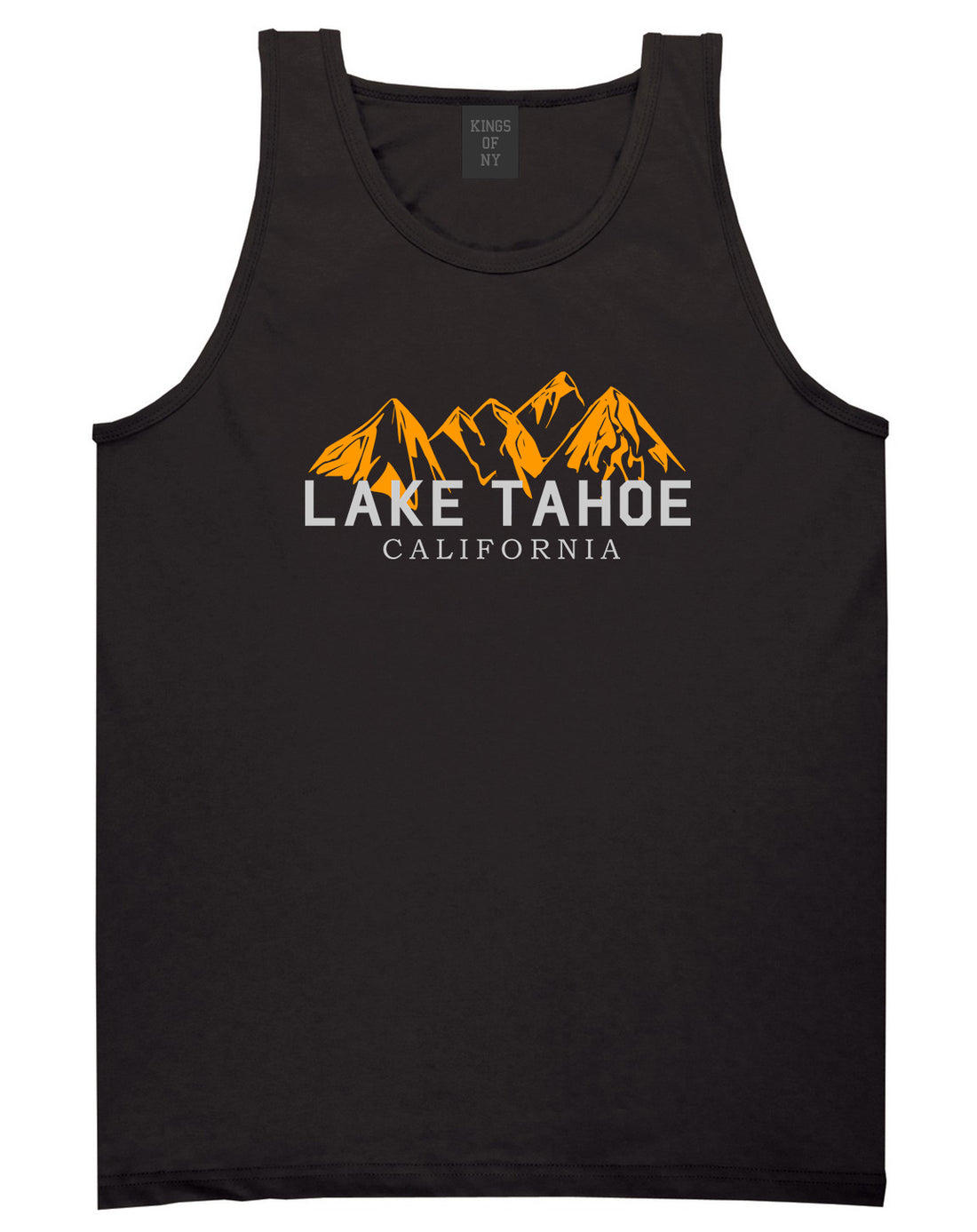 Lake Tahoe California Mountains Mens Tank Top Shirt Black