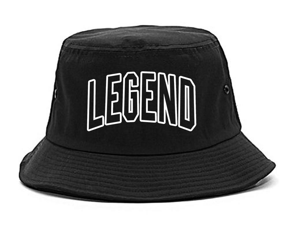 Legend Outline Mens Bucket Hat Black