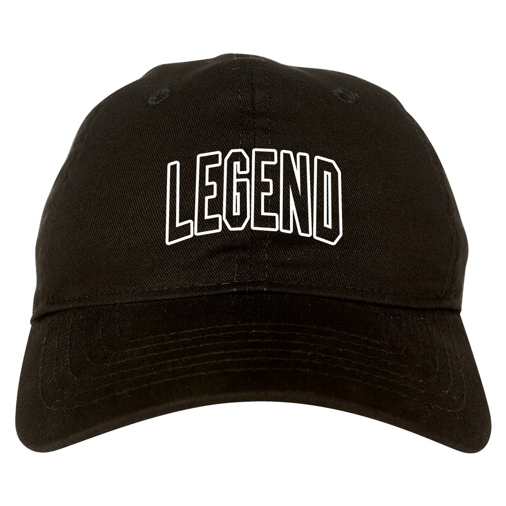 Legend Outline Mens Dad Hat Baseball Cap Black