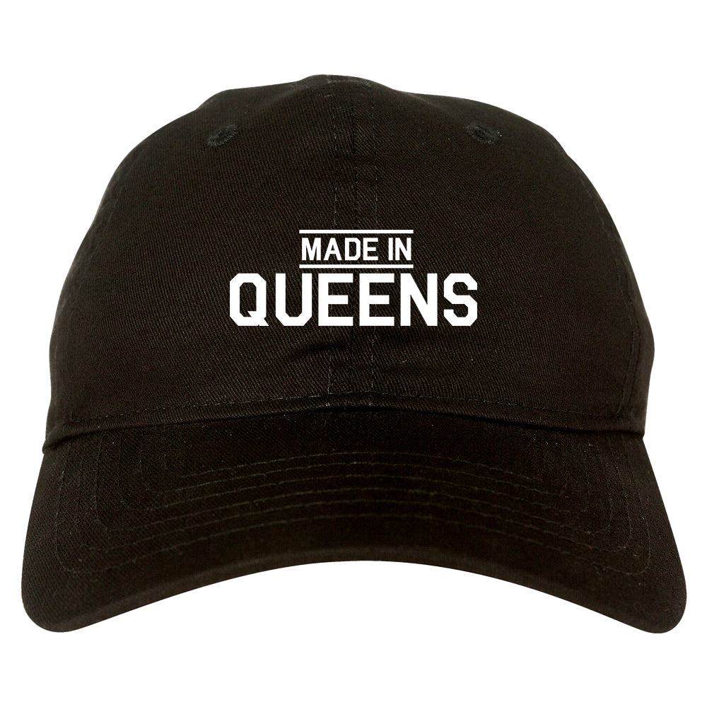 Made In Queens NY Mens Dad Hat Black