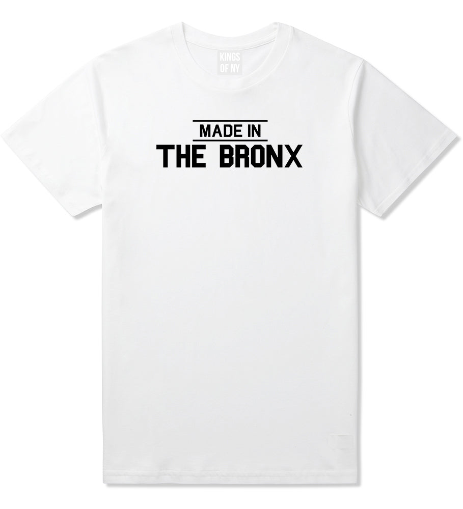 Made In The Bronx Mens T-Shirt White by Kings Of NY