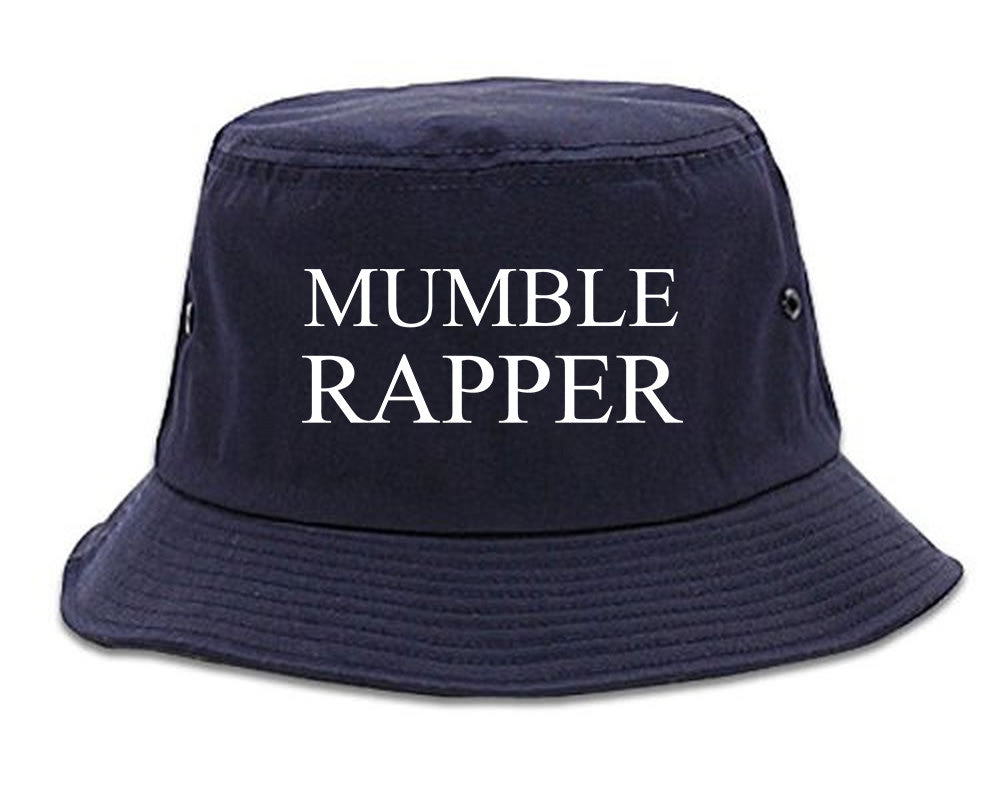 Mumble Rapper Bucket Hat in Blue
