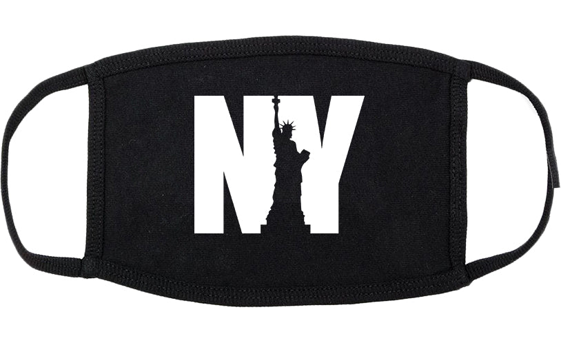 NY Statue Of Liberty Cotton Face Mask Black