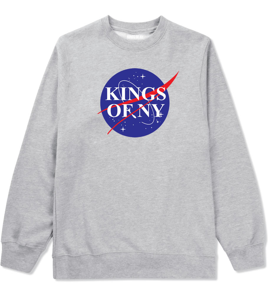 Nasa Kings Of NY Logo Crewneck Sweatshirt in Grey