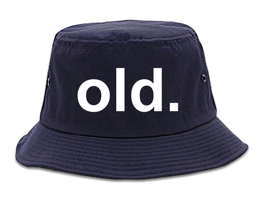 Old Funny Grandpa Grandfather Mens Bucket Hat Navy Blue