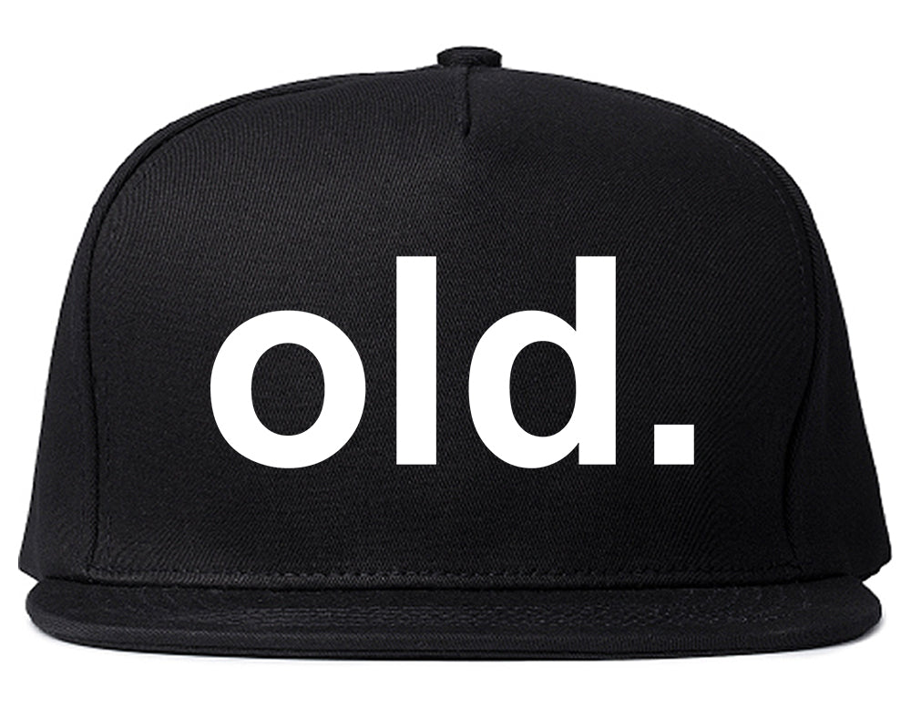 Old Funny Grandpa Grandfather Mens Snapback Hat Black
