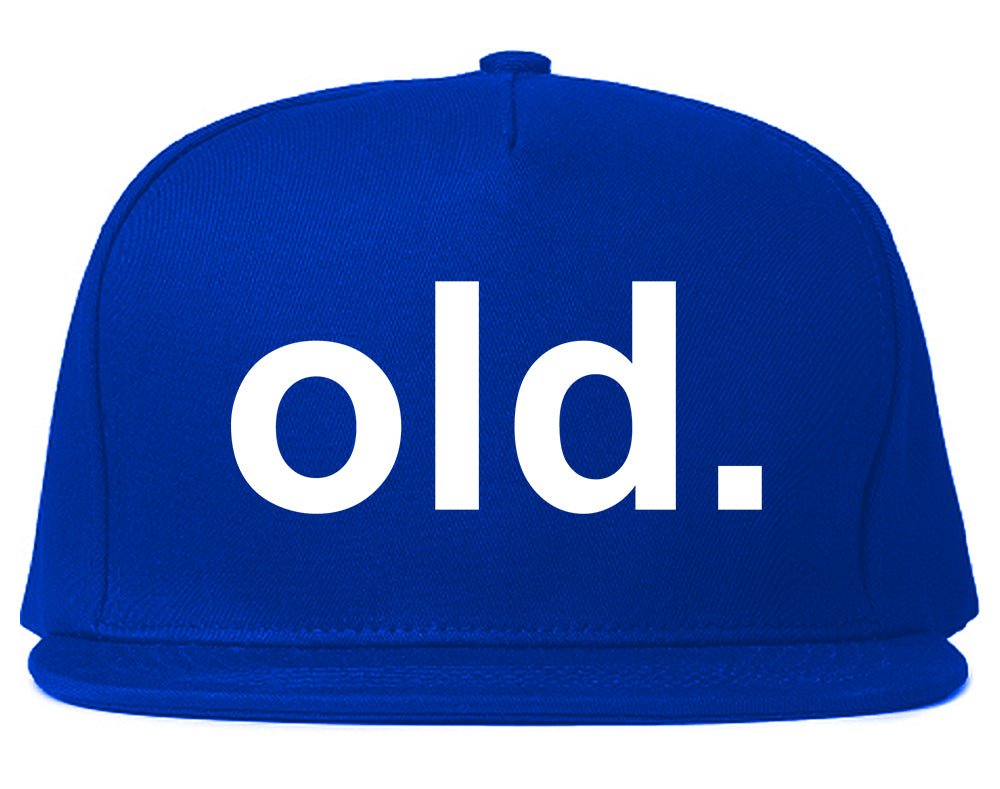 Old Funny Grandpa Grandfather Mens Snapback Hat Royal Blue