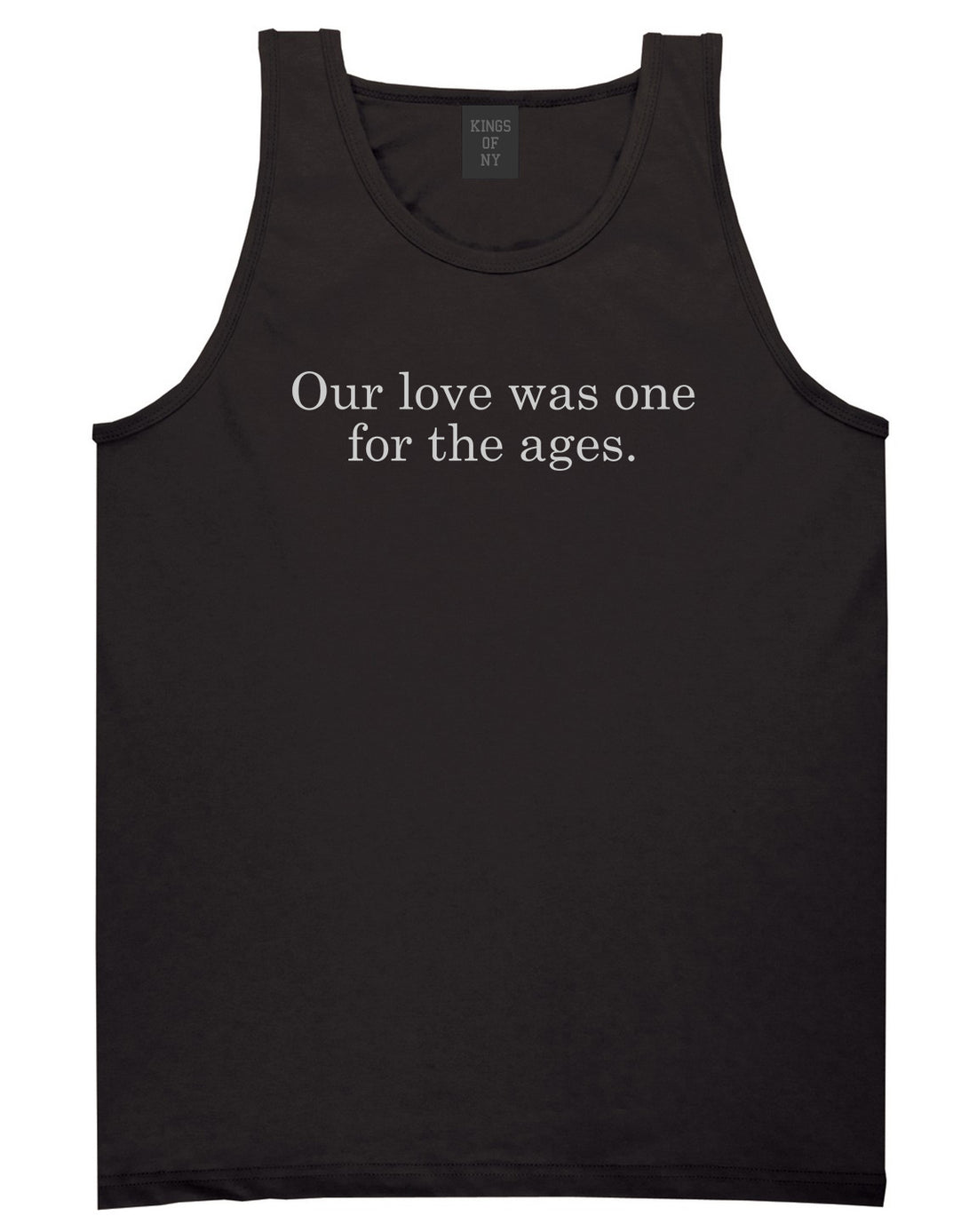 Our Love Quote T-Shirt in Black
