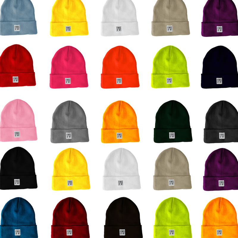 Cuffed Beanie Hats by KINGS OF NY 