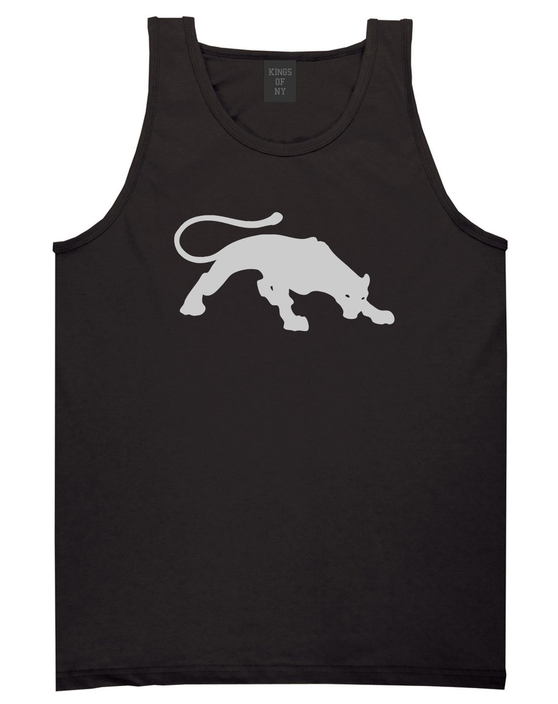 Panther Mens Tank Top Shirt Black