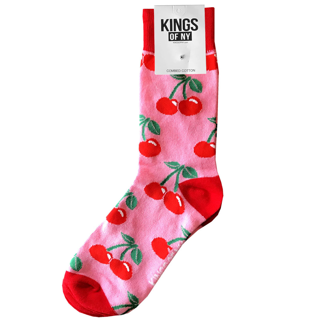 Pink Cherry Fruit Mens Socks