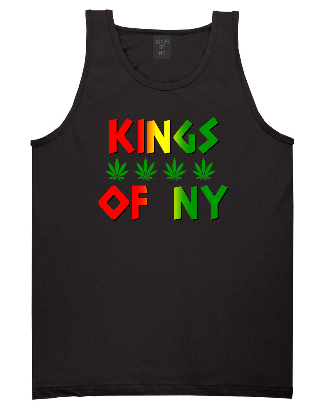 Puff Puff Pass Mens Tank Top Shirt Black by Kings Of NY