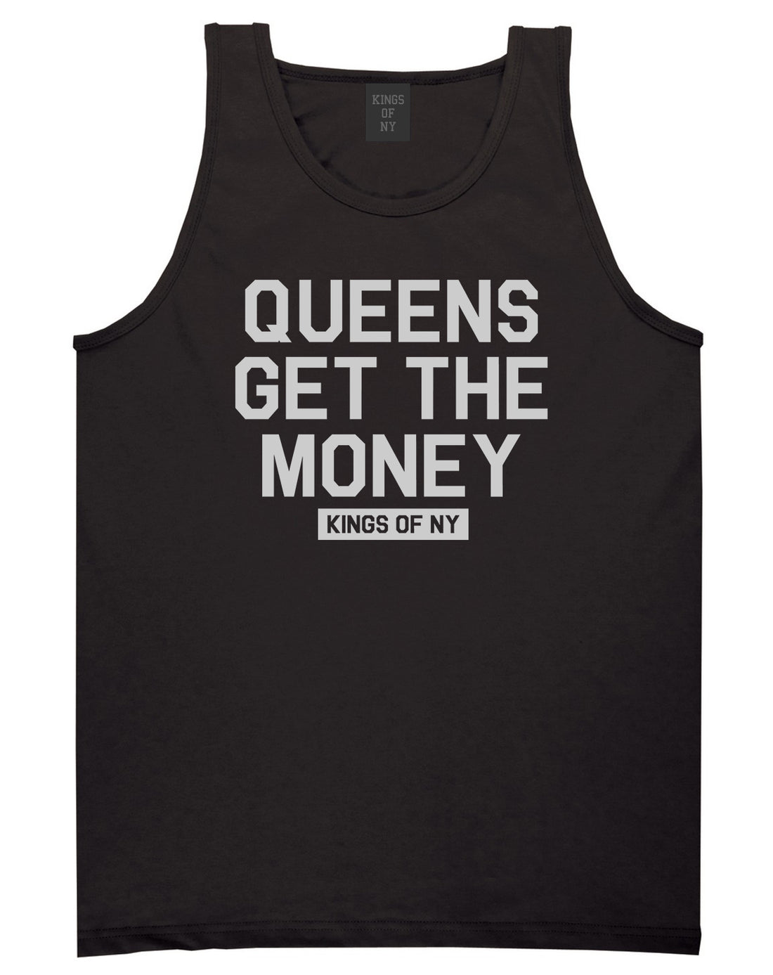 Queens Get The Money Mens Tank Top Shirt Black by Kings Of NY