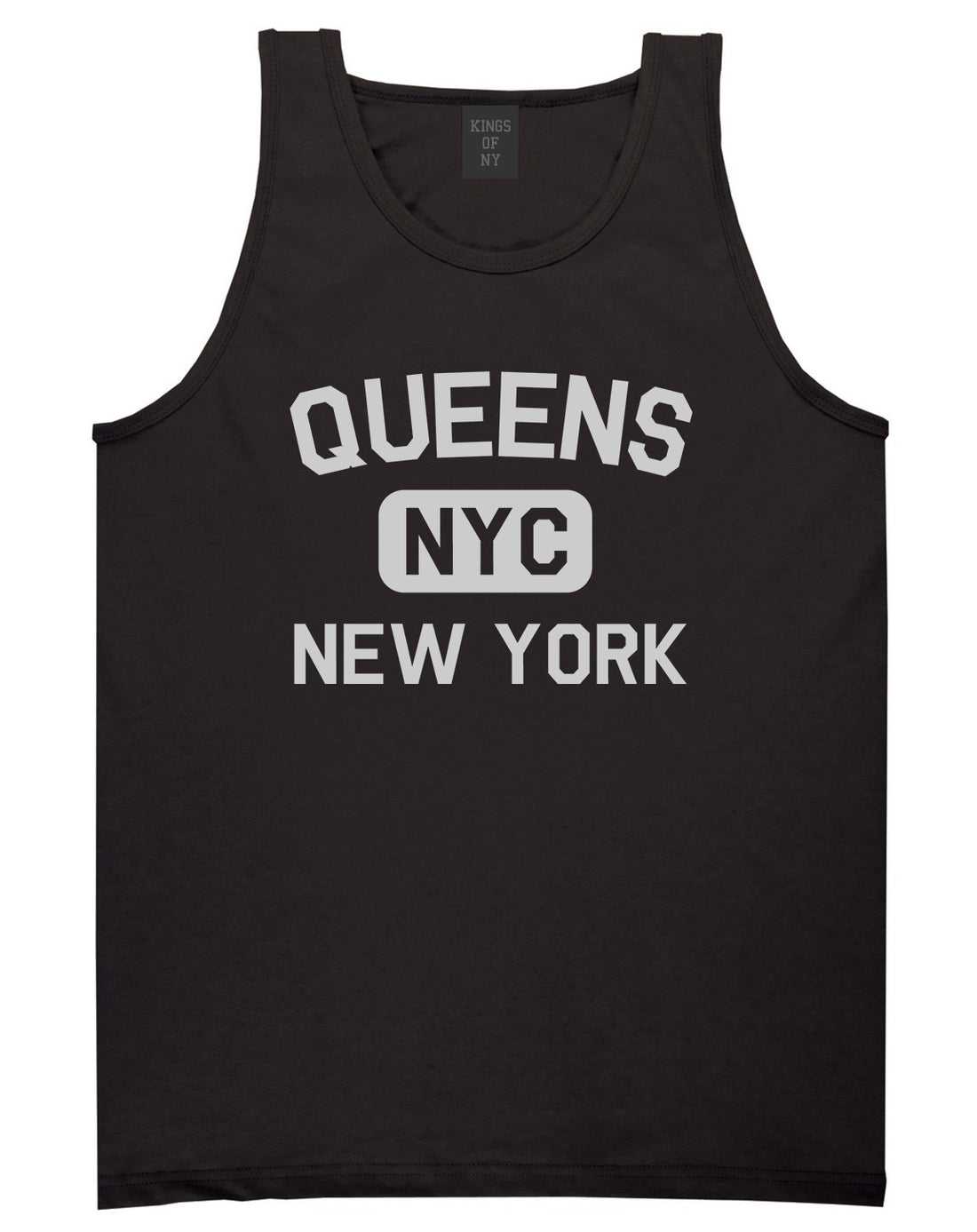 Queens Gym NYC New York Mens Tank Top T-Shirt Black