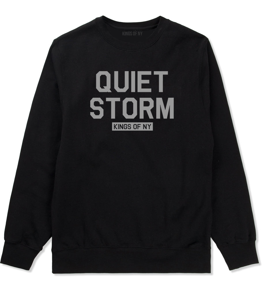 Quiet Storm Kings Of NY Mens Crewneck Sweatshirt Black