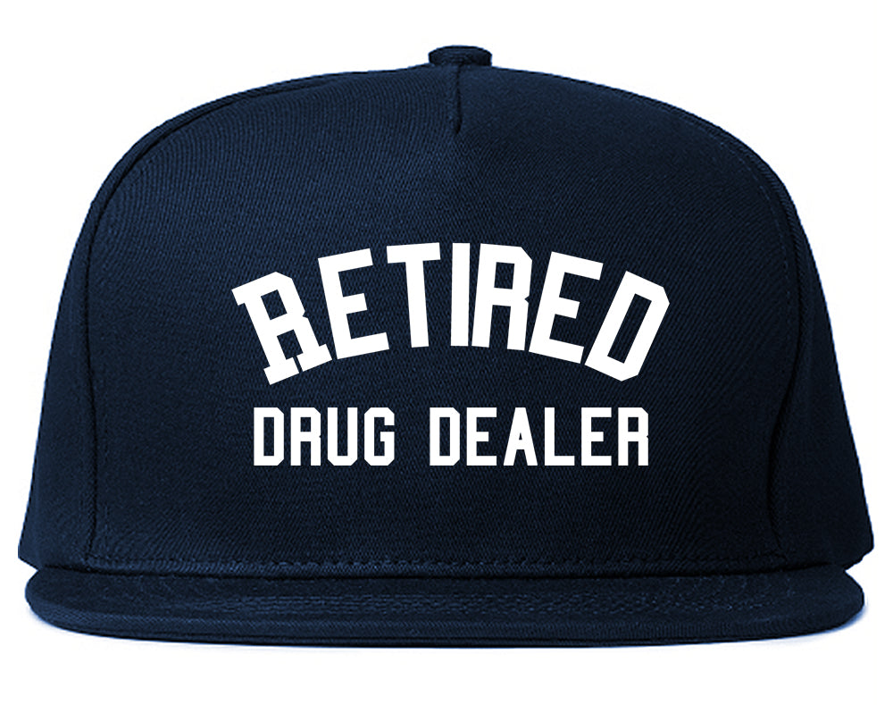 Retired_Drug_Dealer Mens Blue Snapback Hat by Kings Of NY