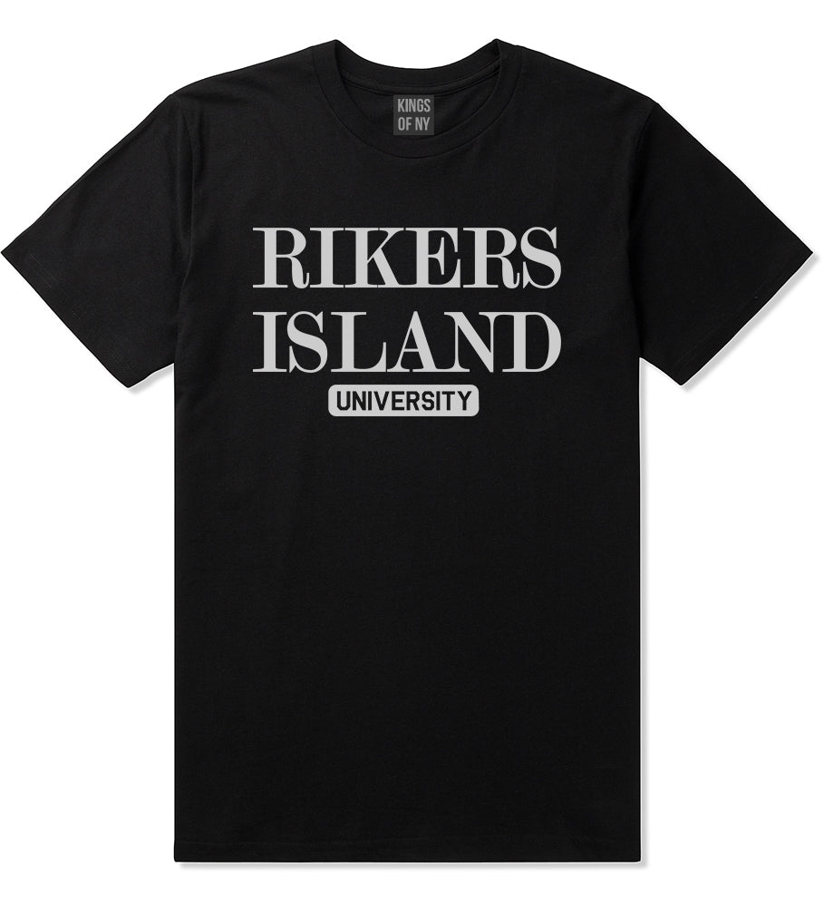 Rikers Island University Mens T-Shirt Black