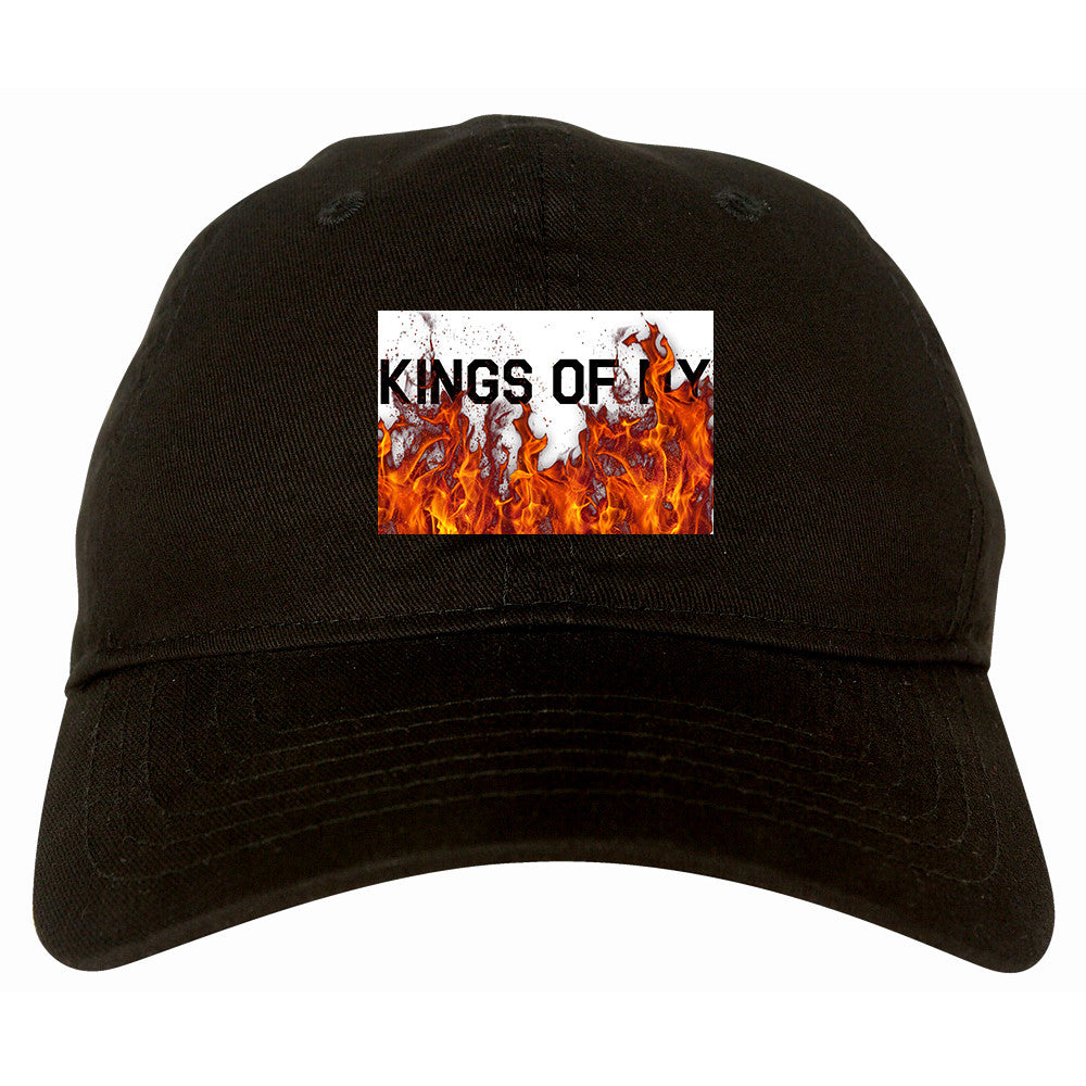 Rising From The Flames Dad Hat in Black