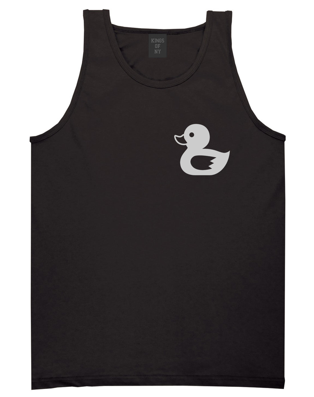 Rubber_Duck_Chest Mens Black Tank Top Shirt by Kings Of NY