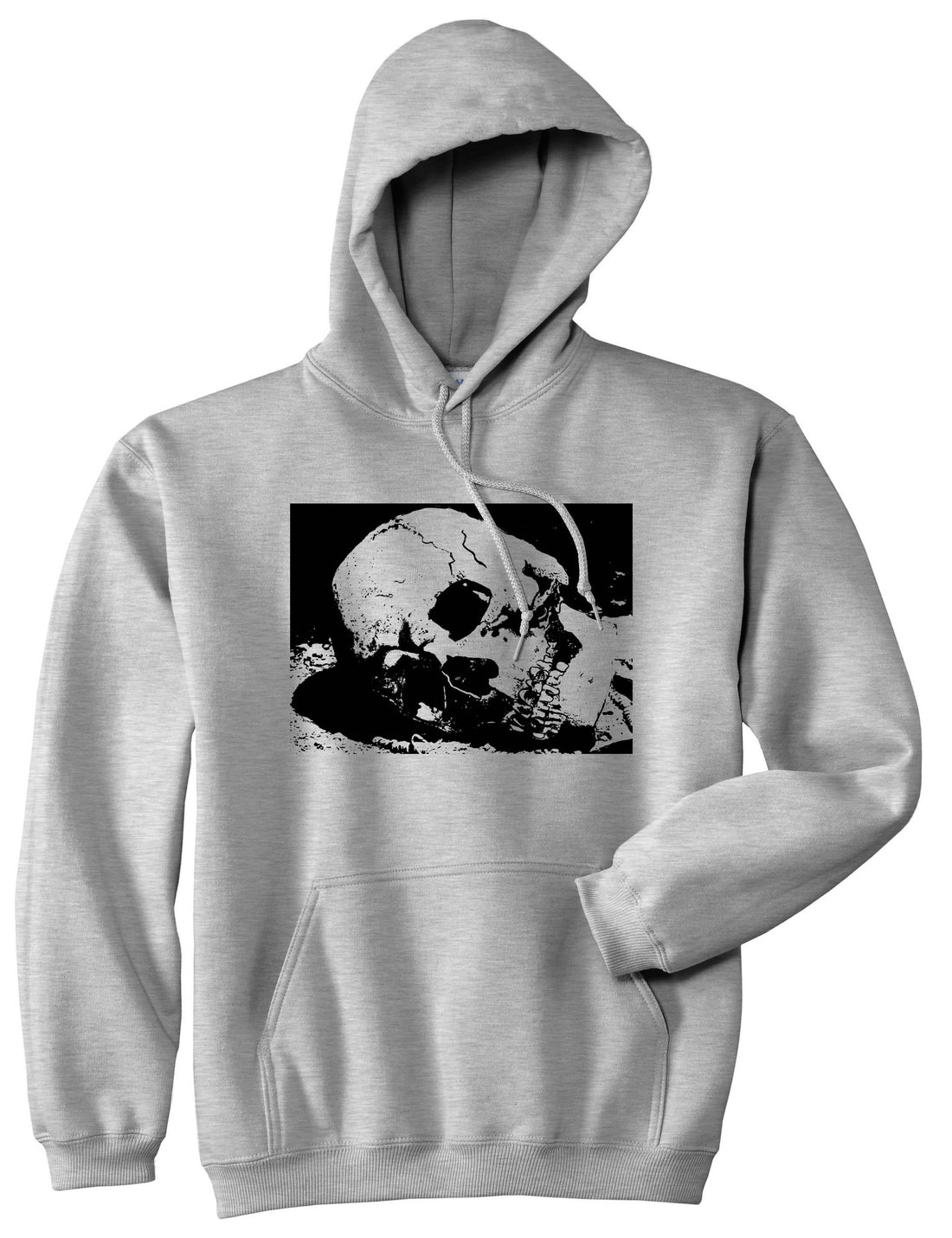 Skull Decay Goth Pullover Hoodie